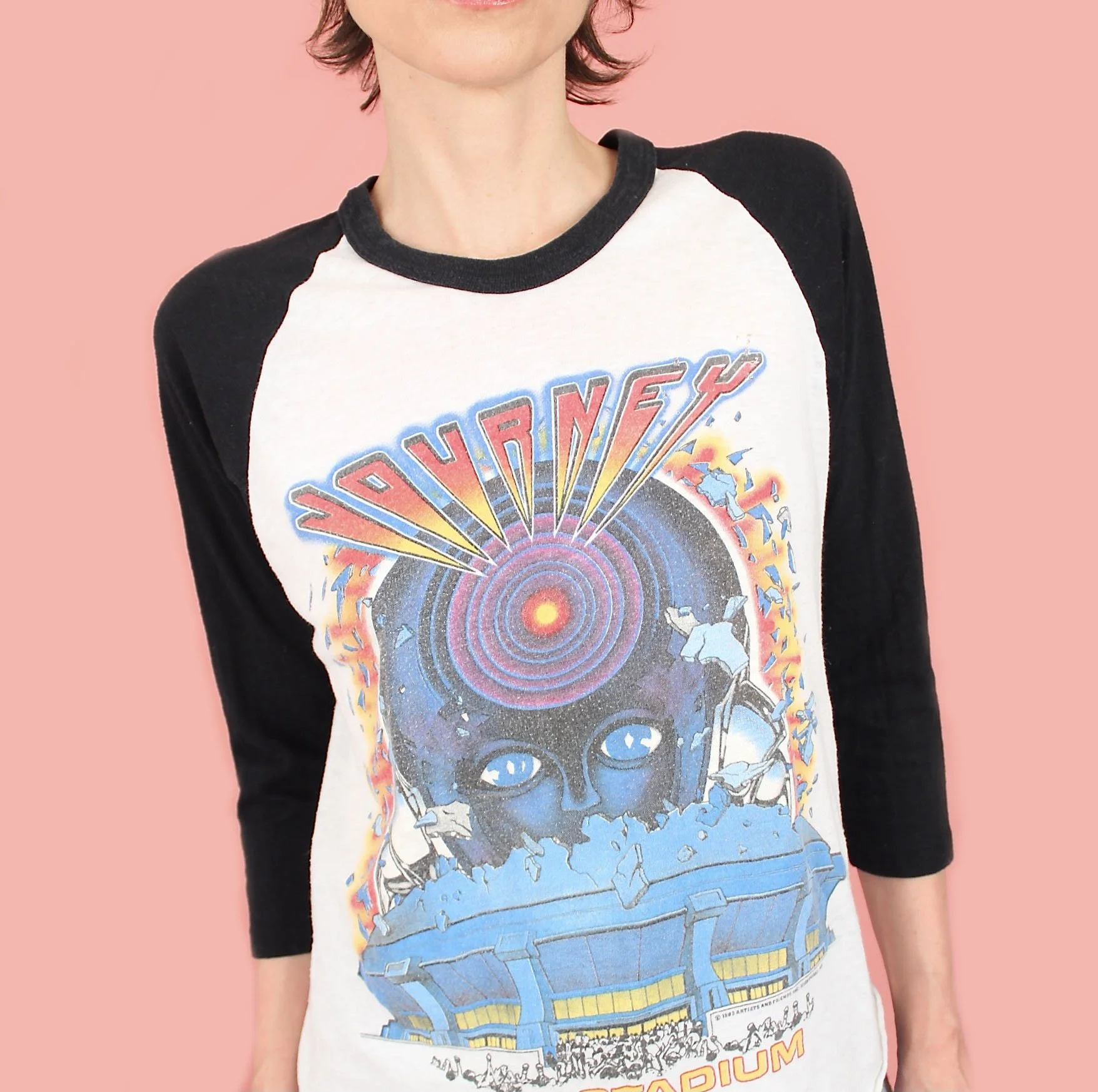 ViNtAgE '83 Journey T-Shirt // Frontiers Tour // JFK Stadium